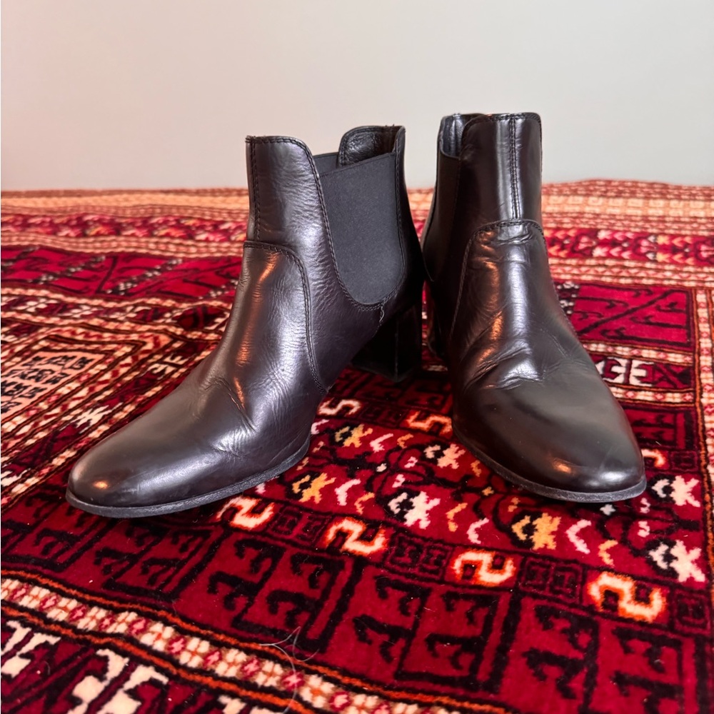 Pedro Garcia Black Leather Ankle Boots